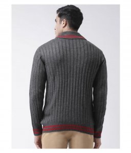 Charcoal High Neck Sweater